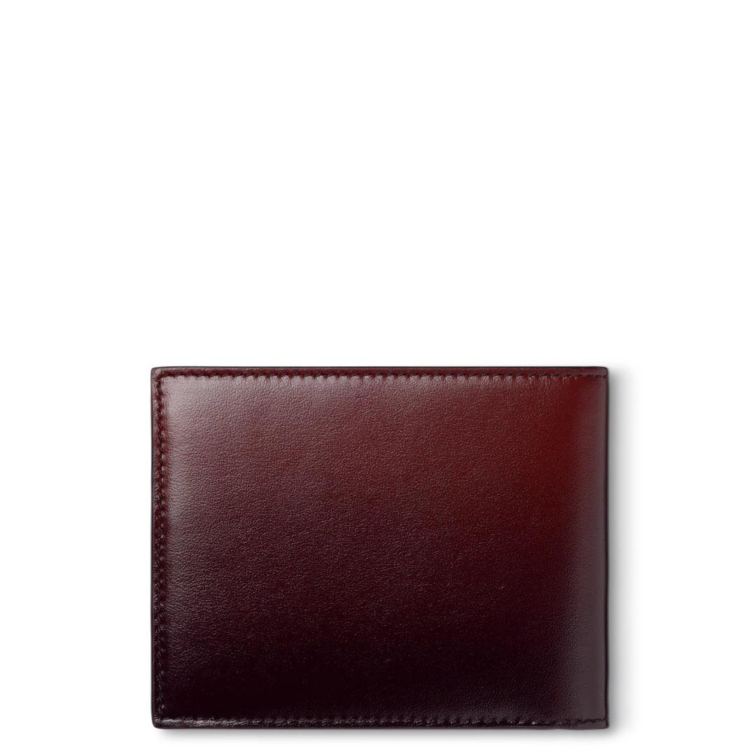 Montblanc portafoglio Meisterstück 6 scomparti bordeaux 131681
