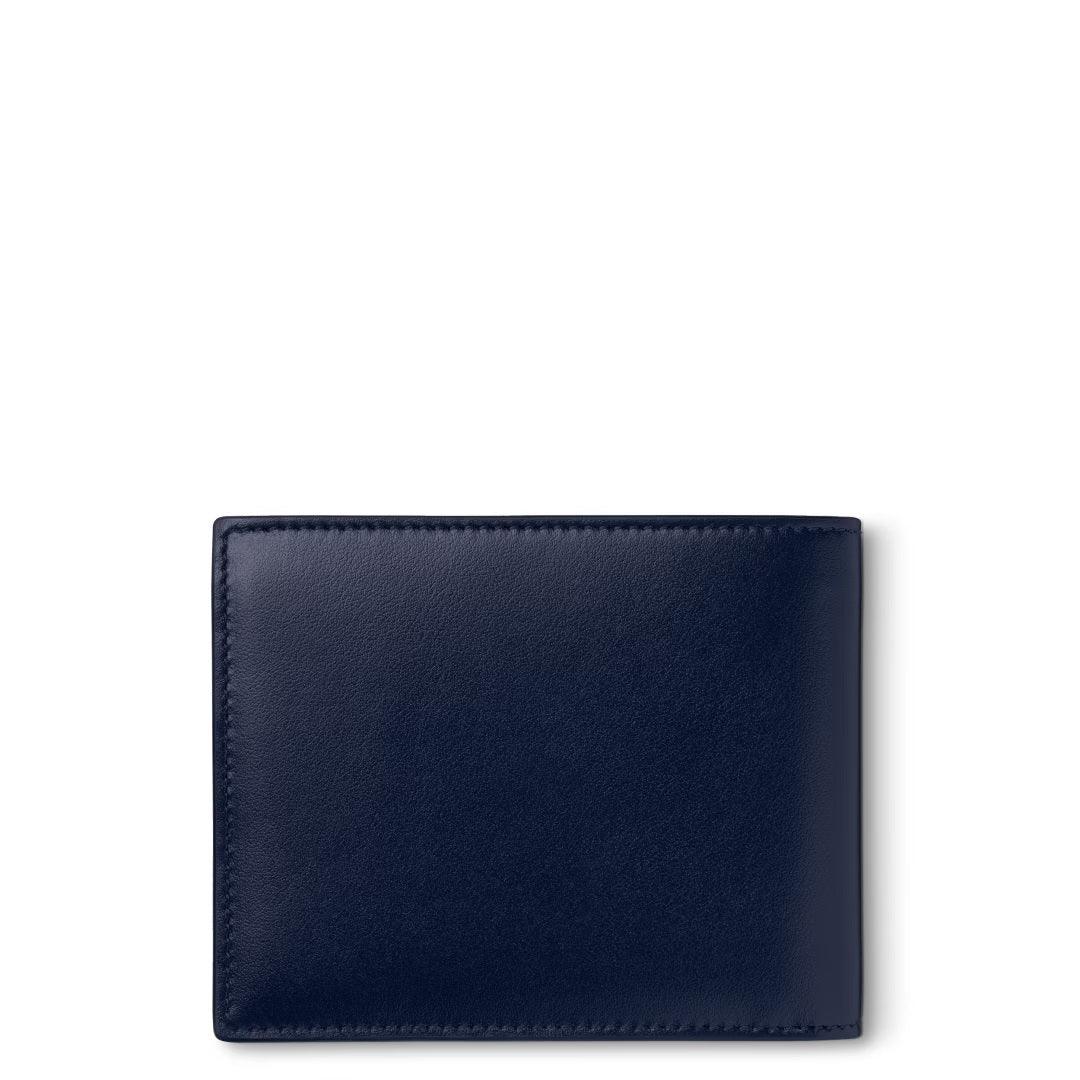 Montblanc portafoglio Meisterstück 6cc blu 131692