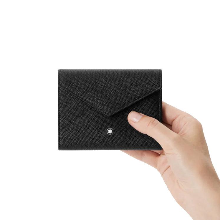 Montblanc portafoglio Trio Sartorial 6 scomparti nero 198225