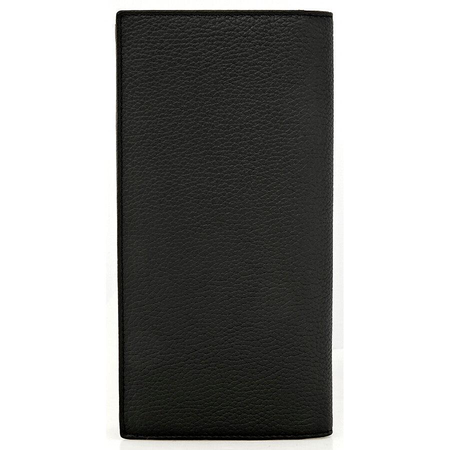 Montblanc portafoglio verticale 14 scomparti e tasca con cerniera Meisterstück Soft Grain nero 113303