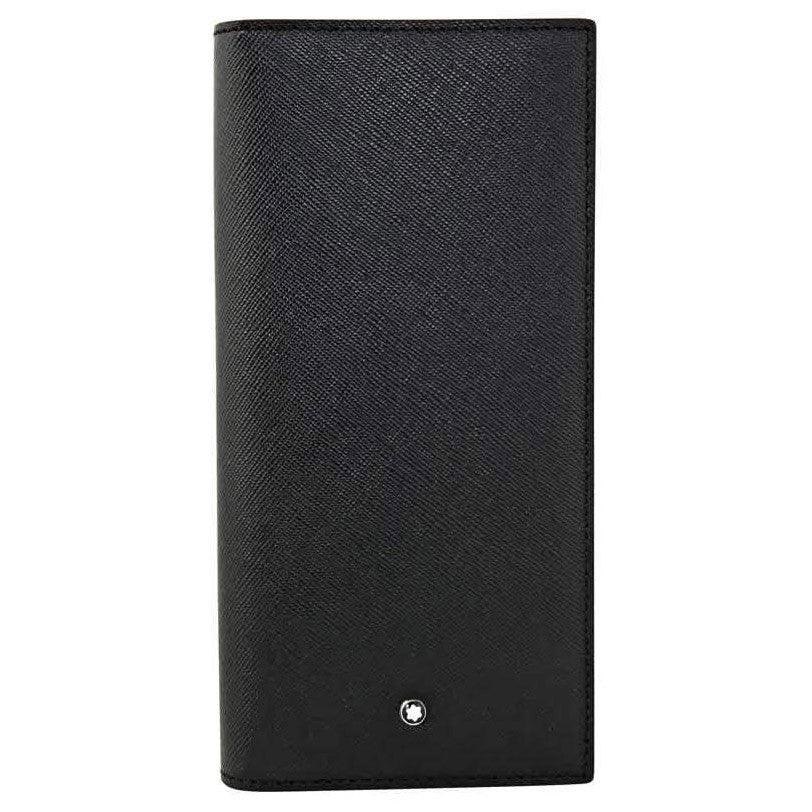 Montblanc portafoglio verticale 6 scomparti con cerniera Sartorial nero 113219