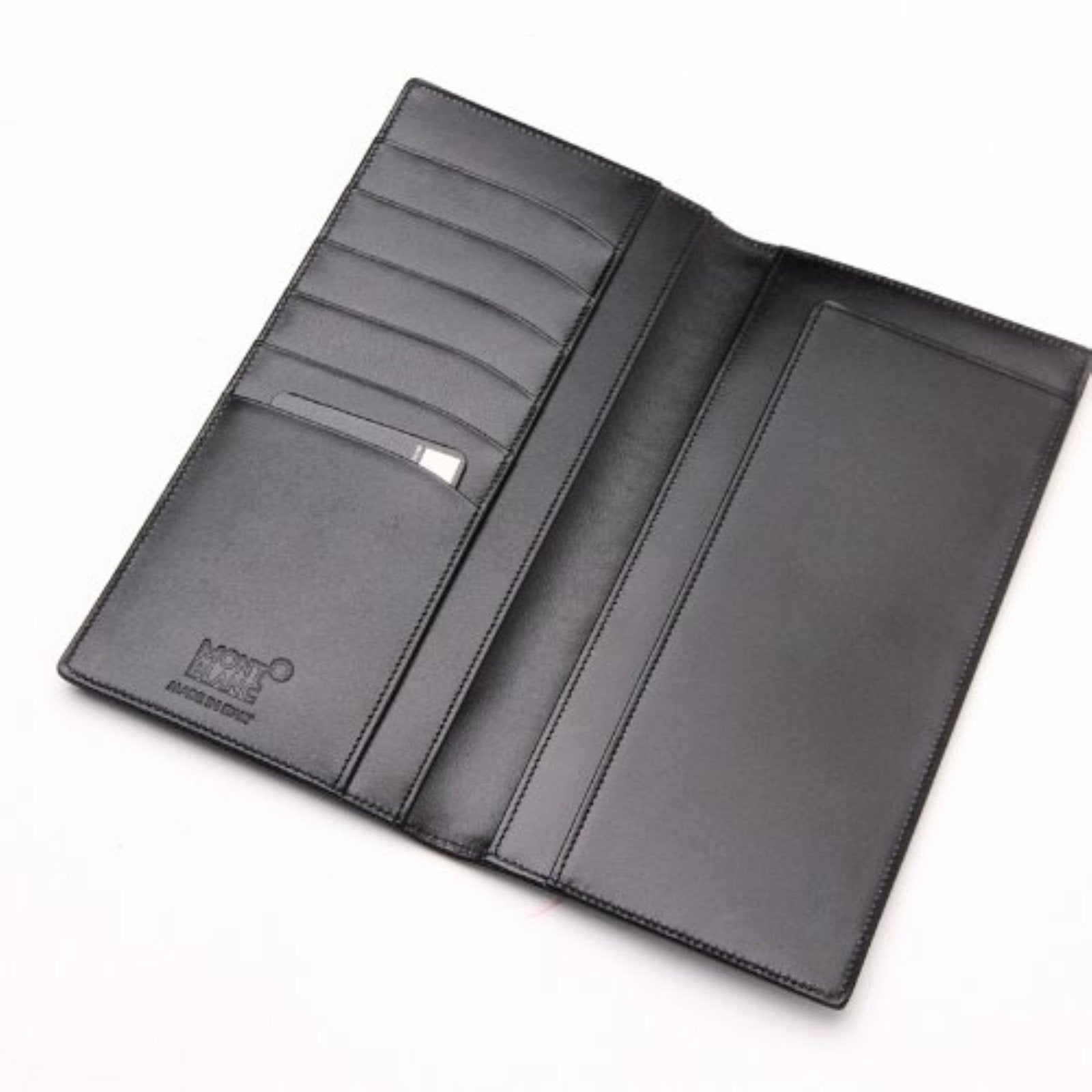 Montblanc portafoglio verticale 6 scomparti Meisterstück nero 35790