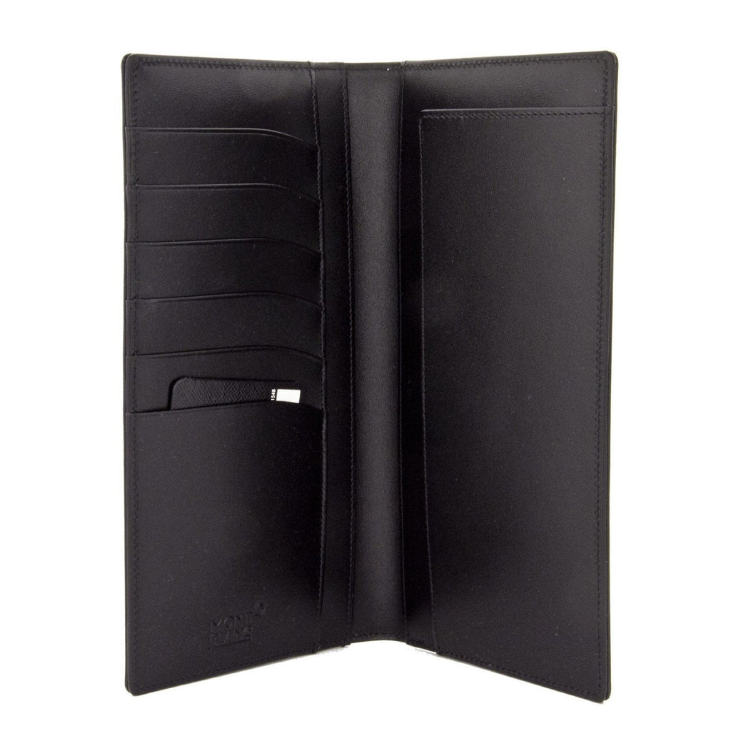 Montblanc portafoglio verticale 6 scomparti Meisterstück nero 35790