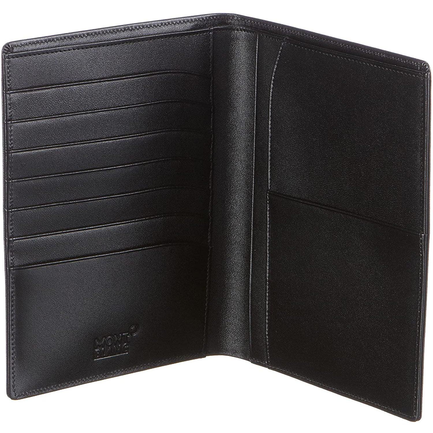 Montblanc portafoglio verticale 7 scomparti Meisterstück nero 14094