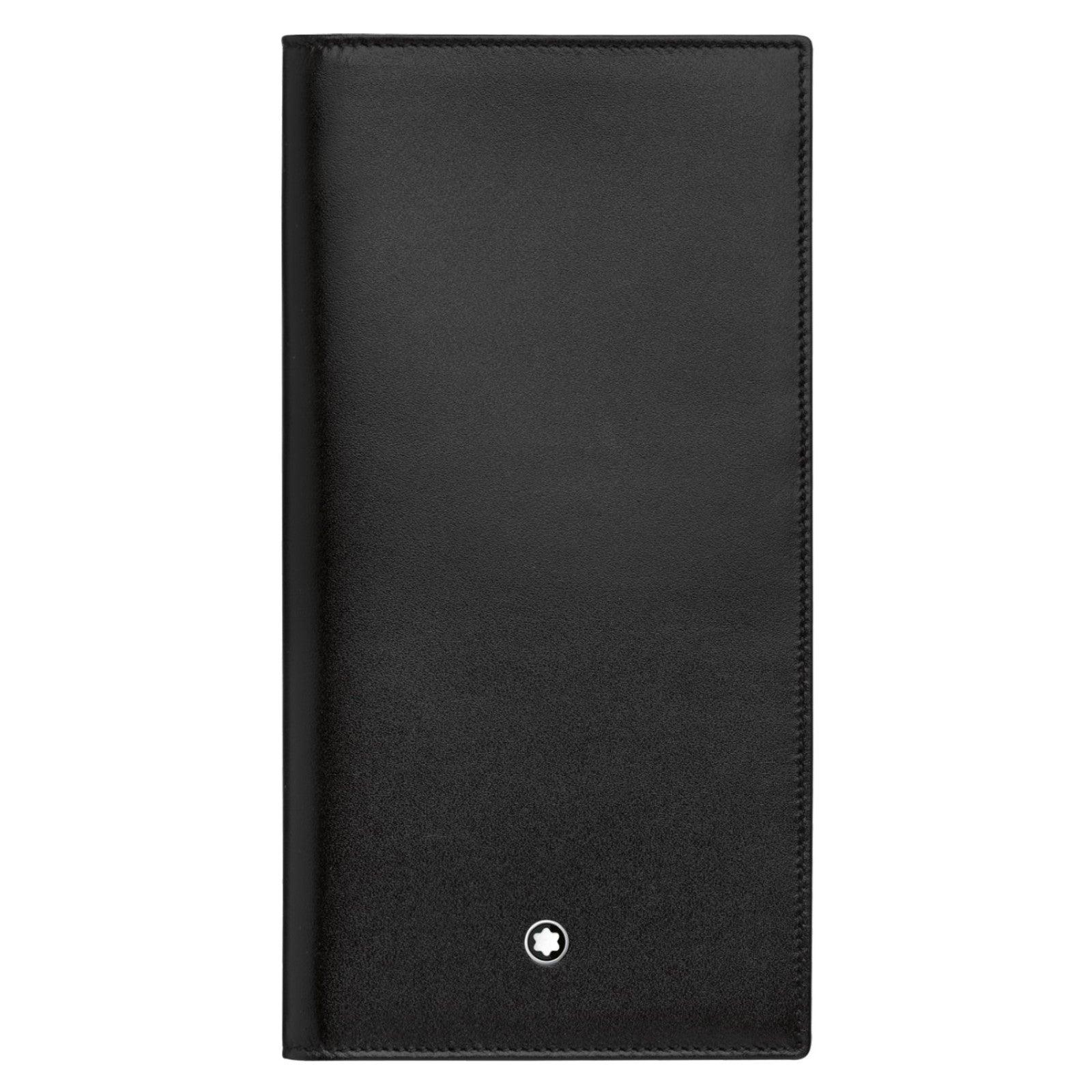 Montblanc portafoglio verticale lungo 12 scomparti con tasca trasparente Meisterstück nero 114535
