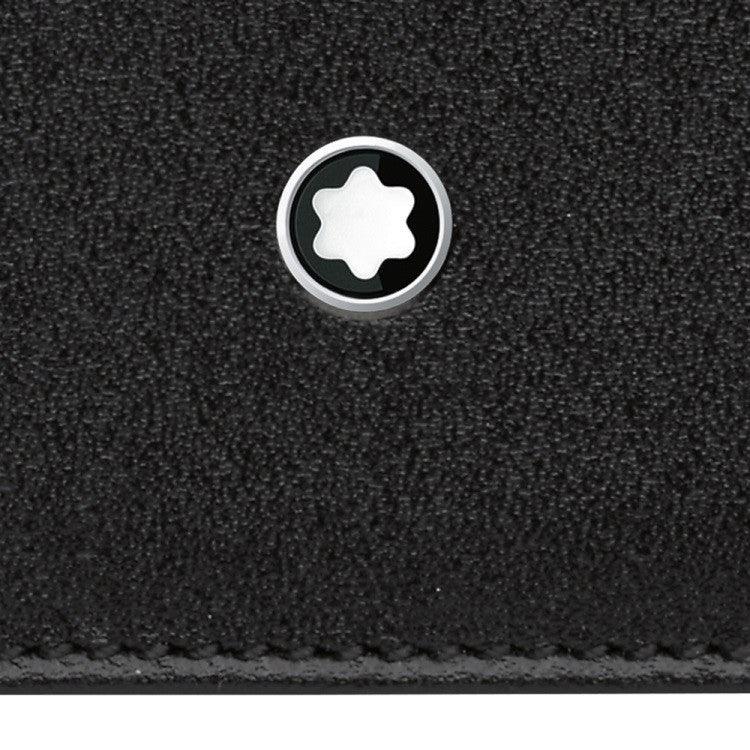 Montblanc portafoglio verticale lungo 12 scomparti con tasca trasparente Meisterstück nero 114535
