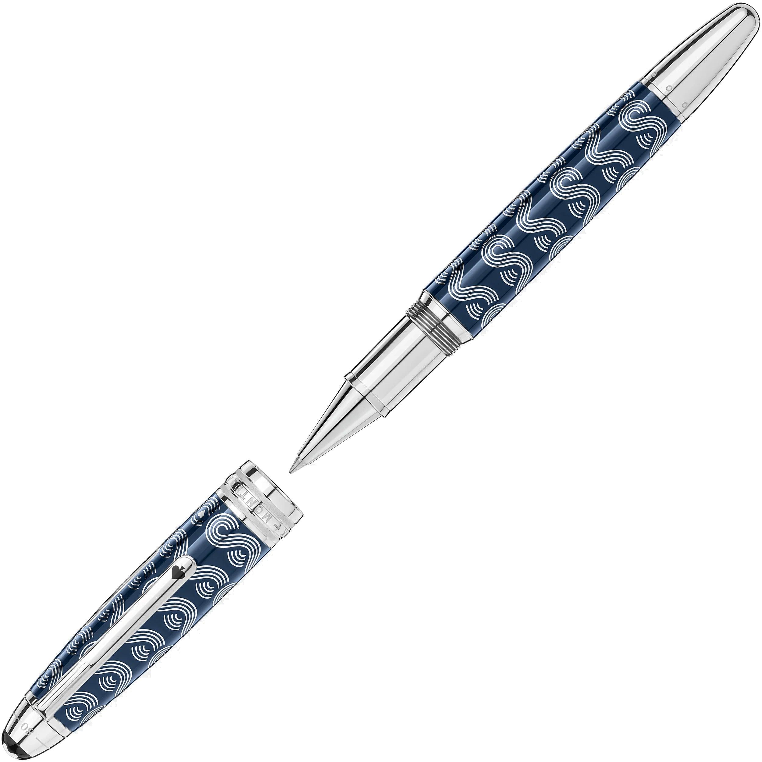 Montblanc roller Meisterstück Solitaire LeGrand Around the World in 80 Days blu 126354