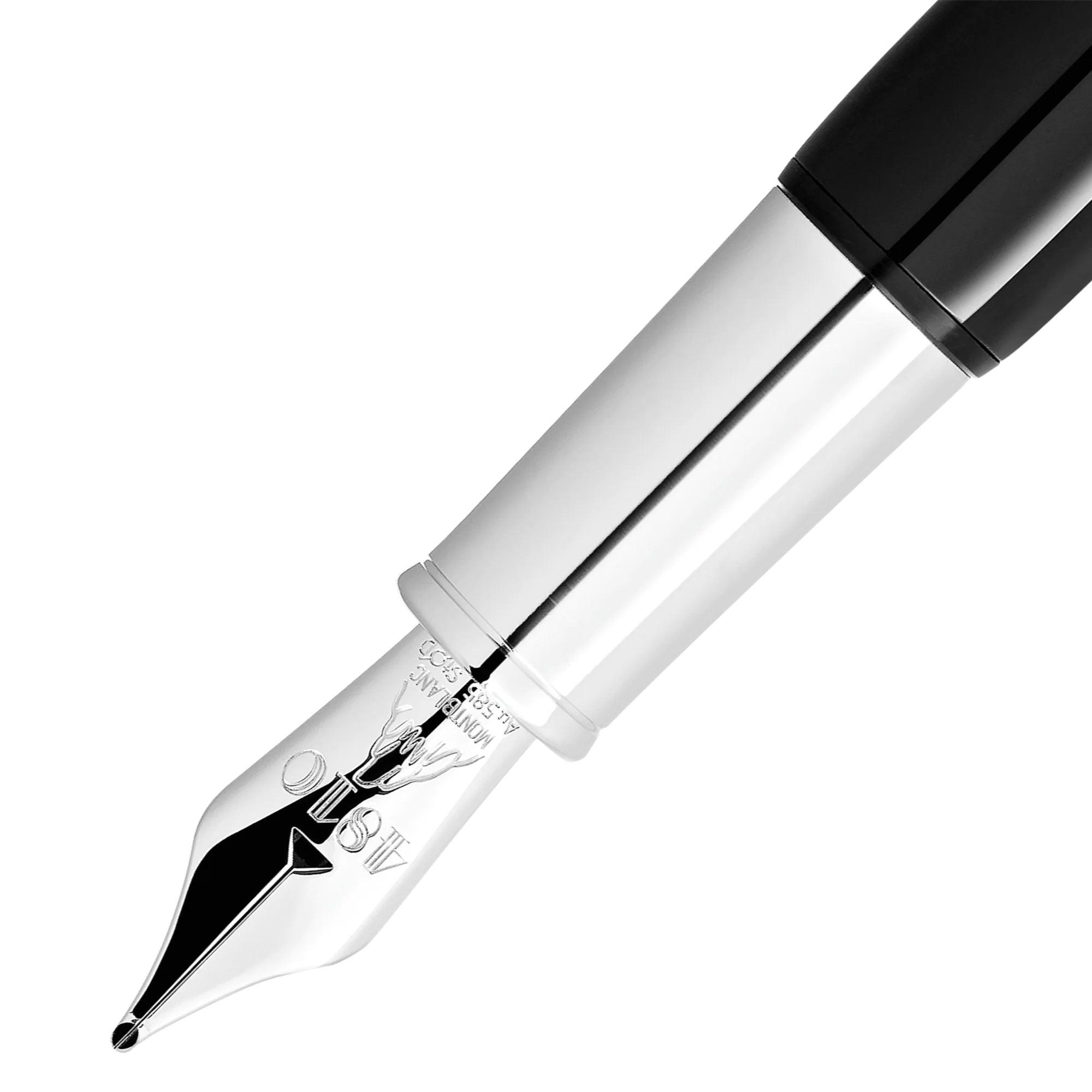 Montblanc stilografica Heritage Rouge et Noir “Baby” Edizione Speciale Nera punta M 127801
