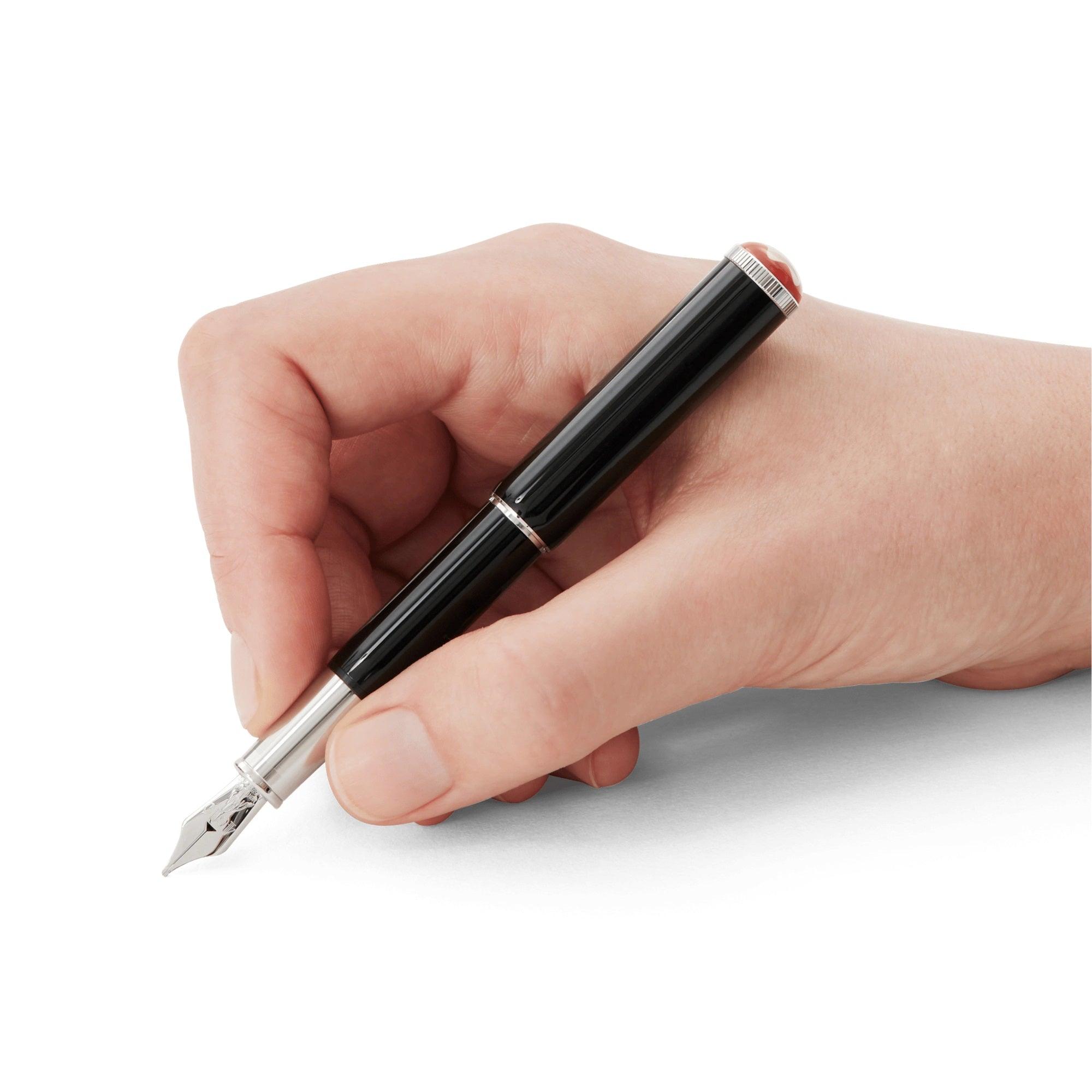 Montblanc stilografica Heritage Rouge et Noir “Baby” Edizione Speciale Nera punta M 127801