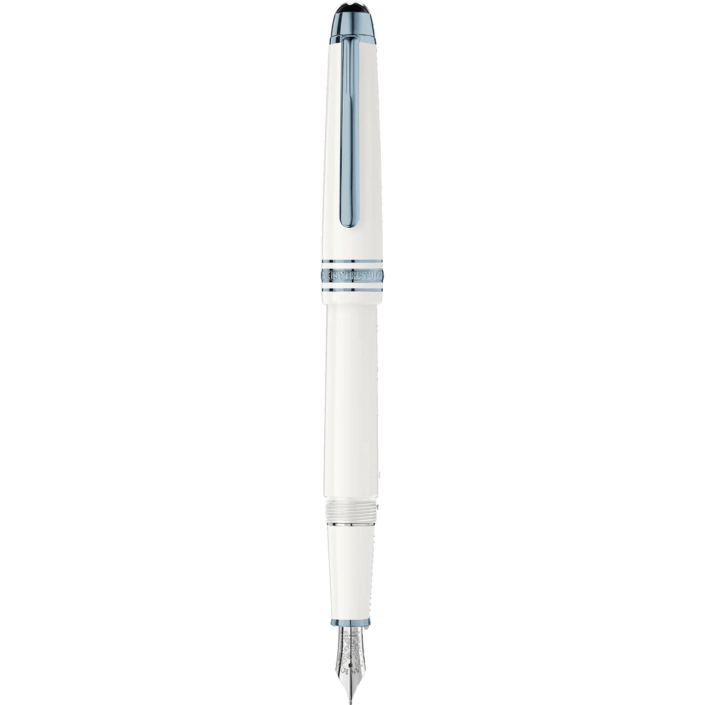 Montblanc stilografica Meisterstück Glacier Classique bianca punta F 129398