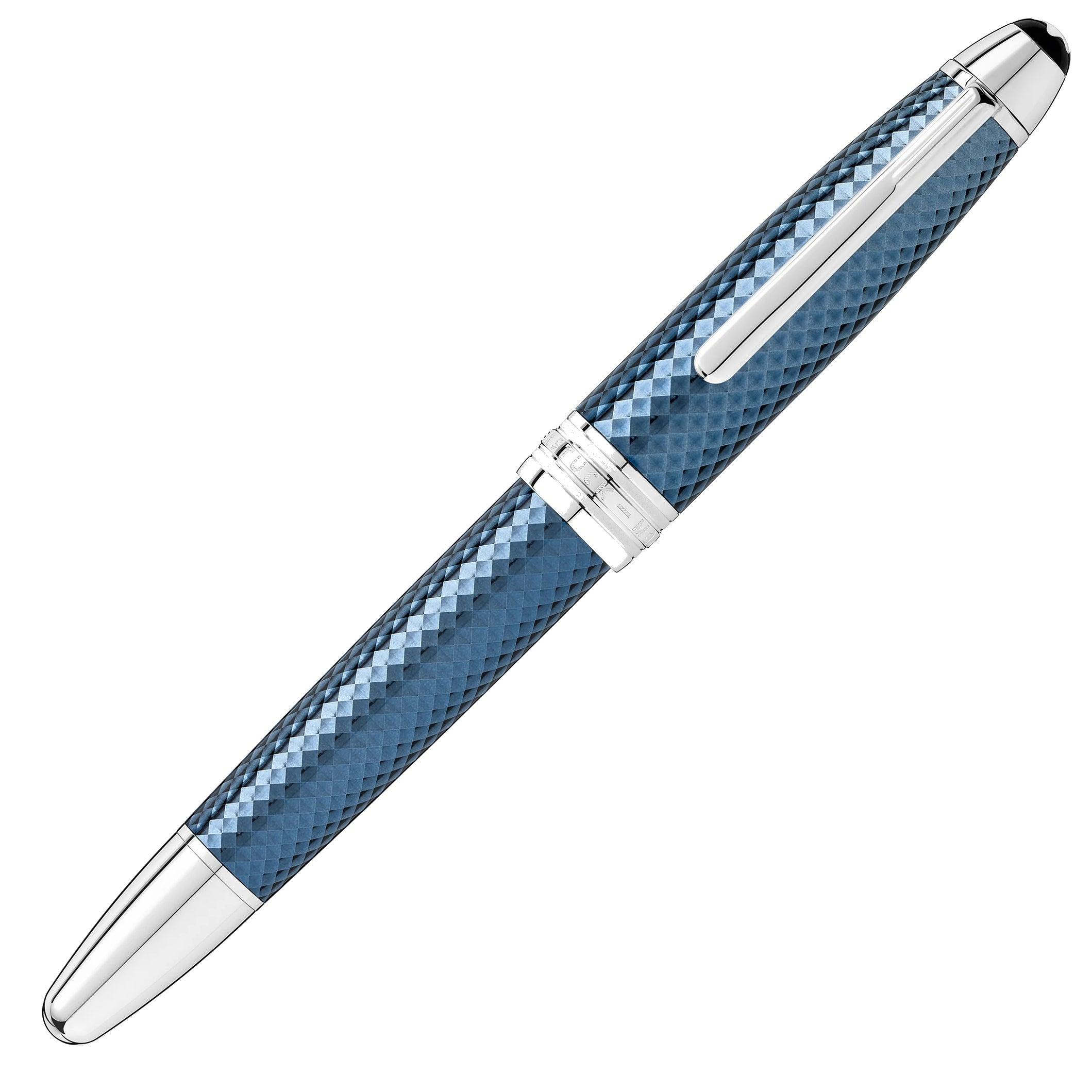 Montblanc stilografica Meisterstück Glacier Solitaire punta F 129406