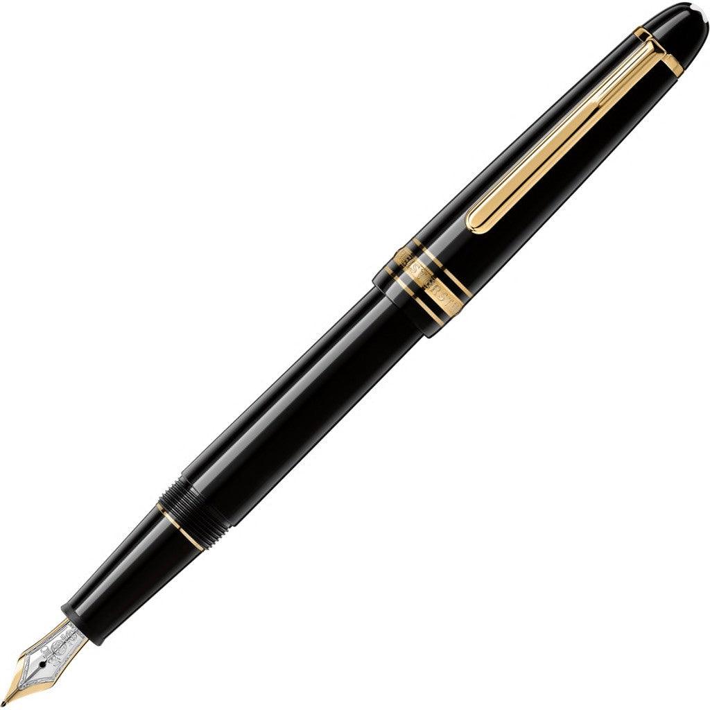 Montblanc stilografica Meisterstück Gold-Coated Classique punta M 106514 Nuova referenza 132464