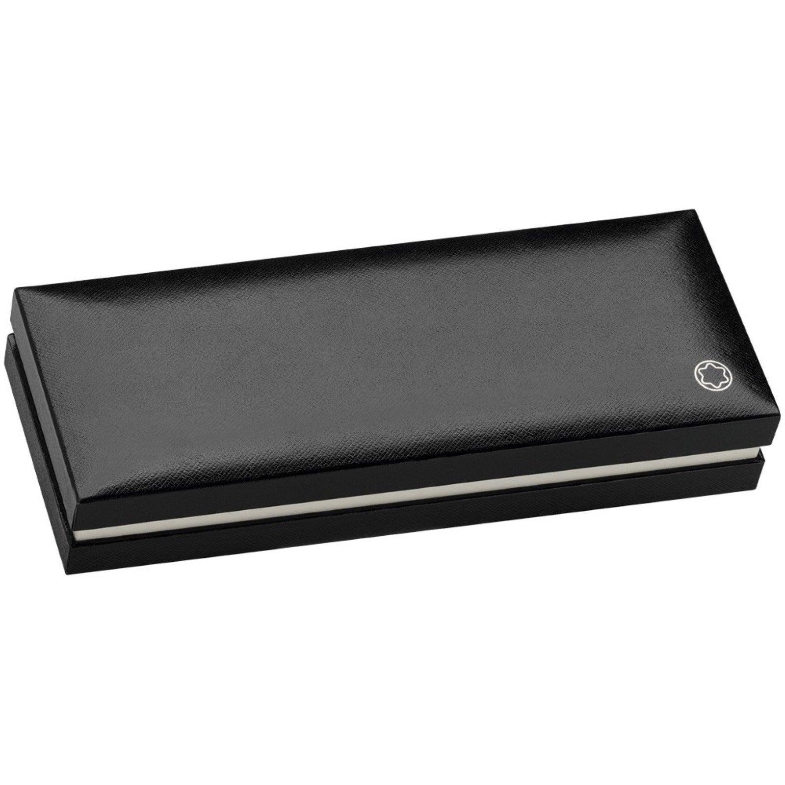 Montblanc stilografica Meisterstück Platinum-Coated LeGrand Traveller nera punta F 114225