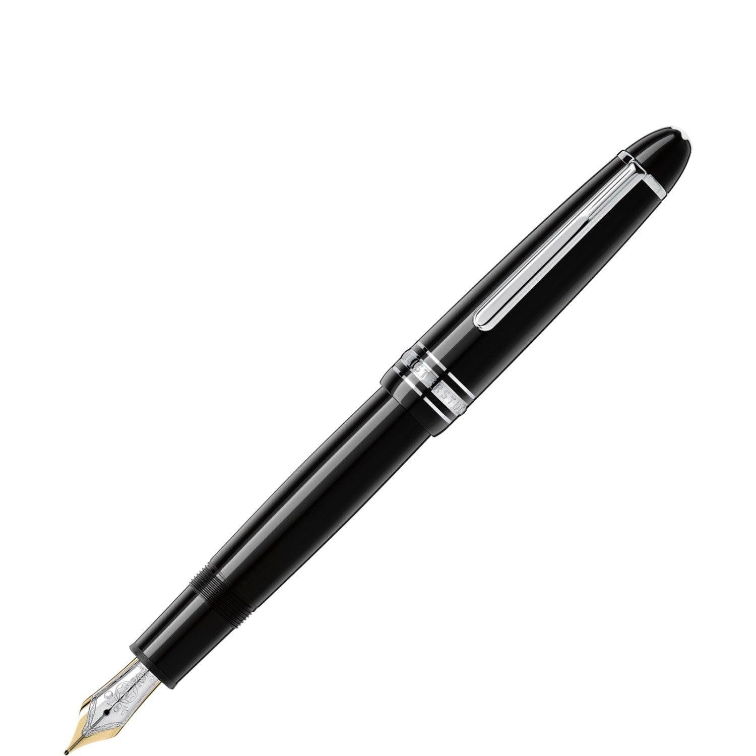 Montblanc stilografica Meisterstuck Platinum Legrand Traveller punta M 114226