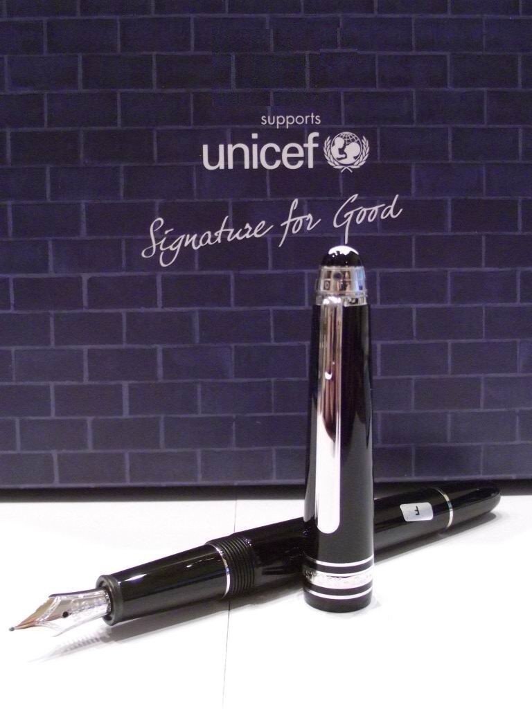Montblanc stilografica Meisterstuck Platinum Signature For Good Unicef 109352