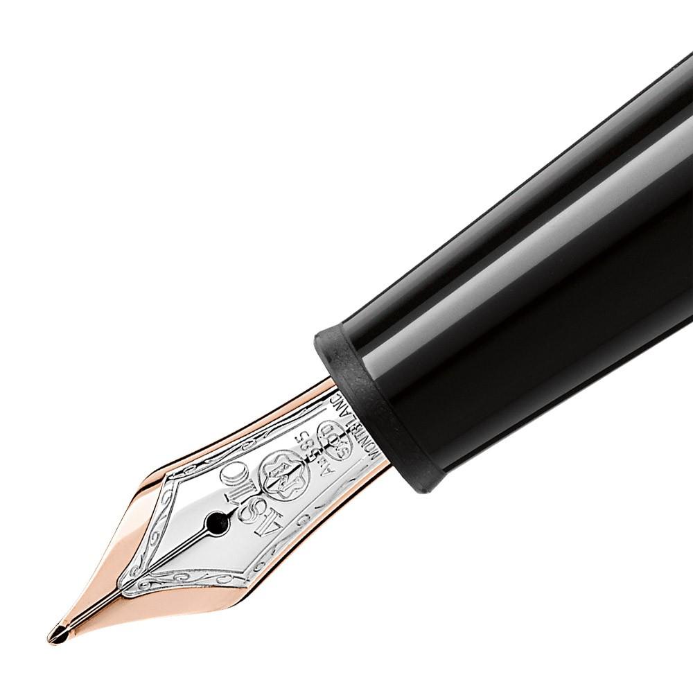 Montblanc stilografica Meisterstück Red Gold Classique punta F 112675