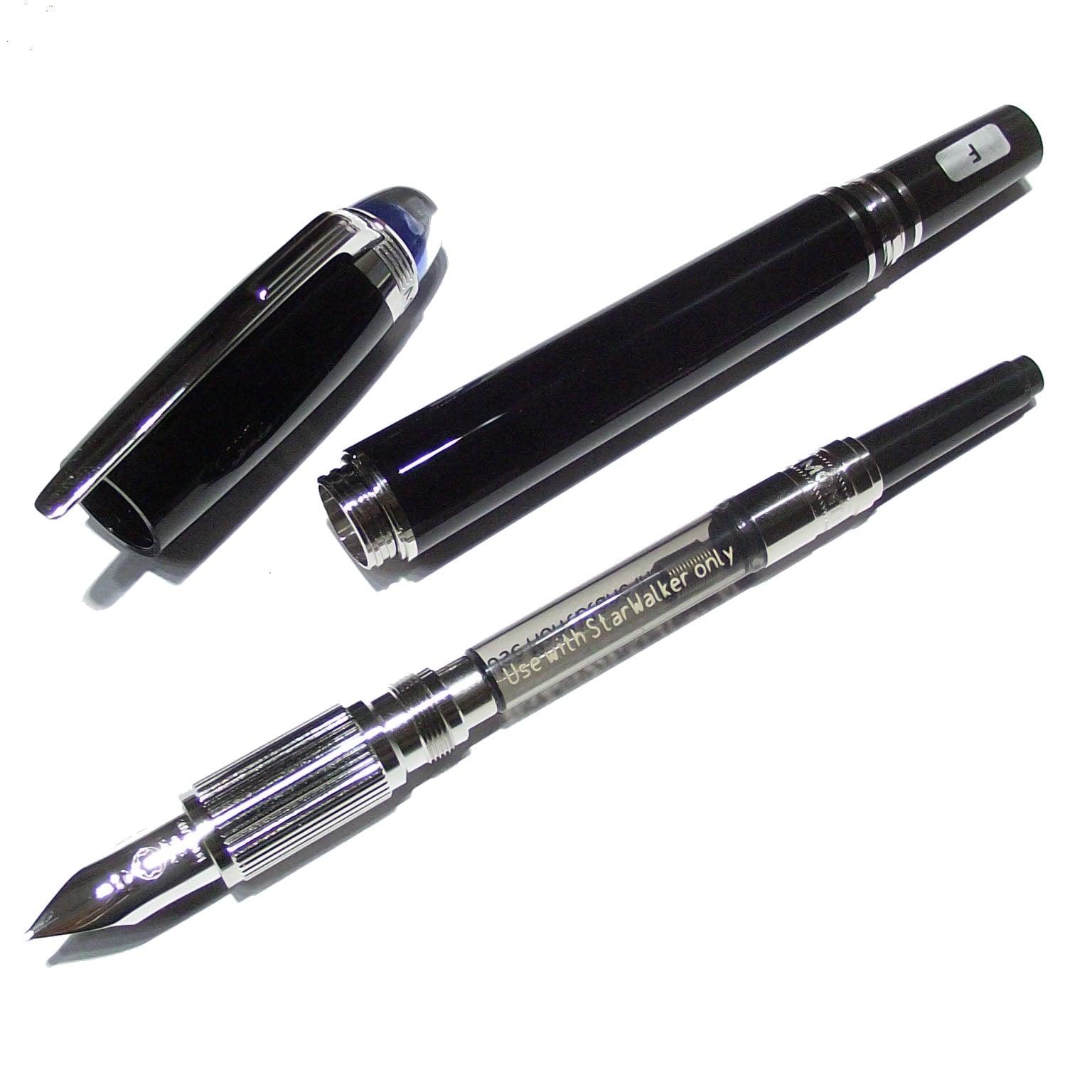 Montblanc stilografica StarWalker resina pregiata punta F 130528