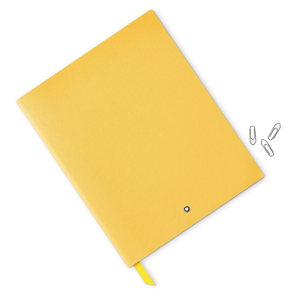 Montblanc taccuino blocco note 149 a righe giallo senape 125881