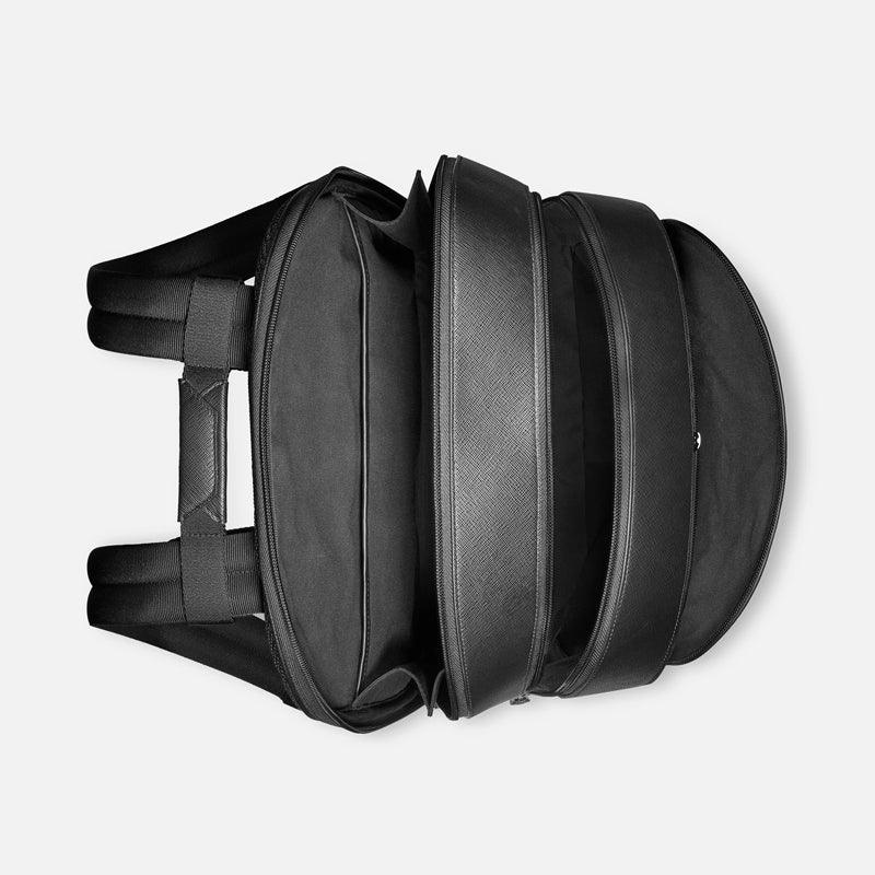 Montblanc zaino grande 3 scomparti sartorial nero 130274