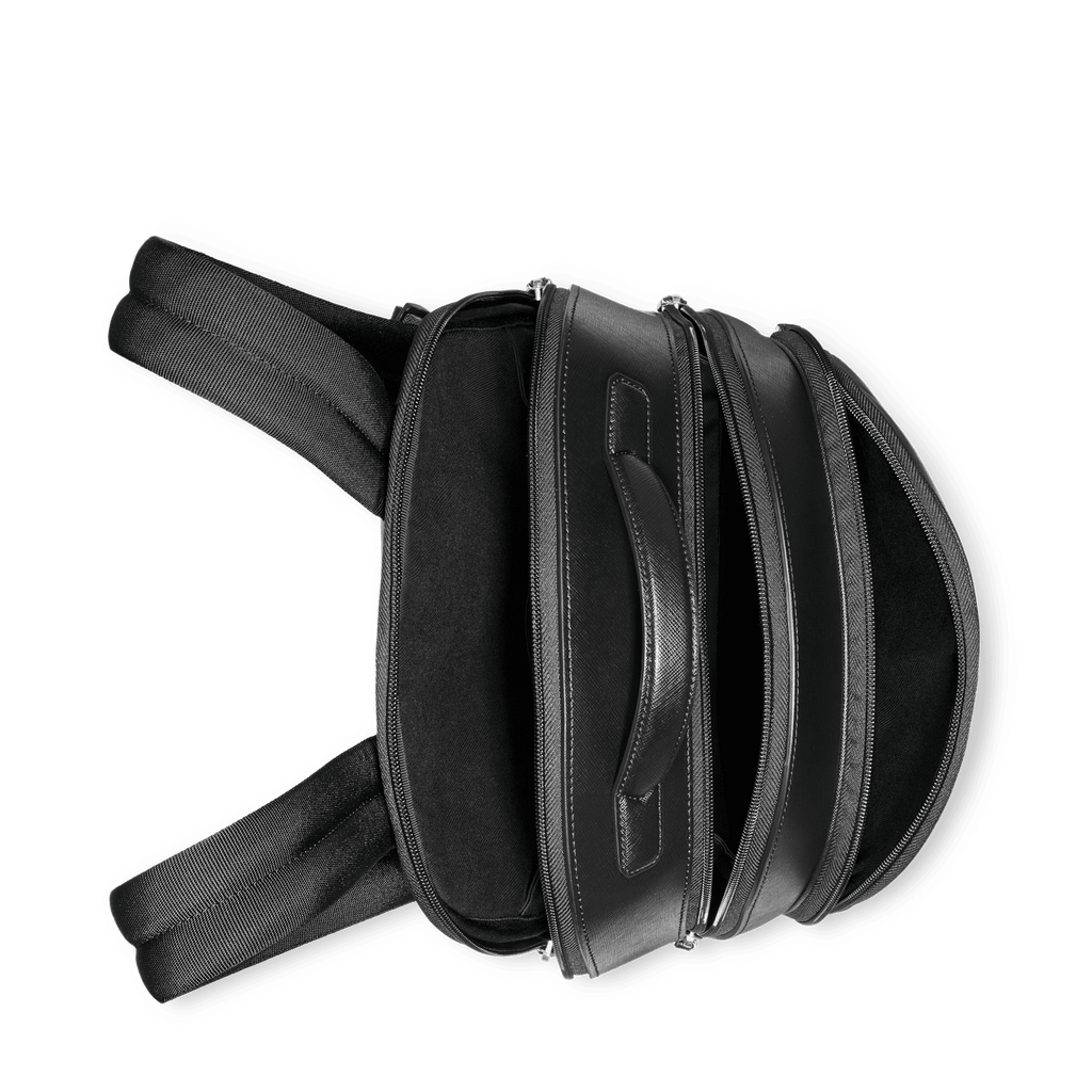 Montblanc zaino medio con 3 scomparti Montblanc Sartorial nero 130098