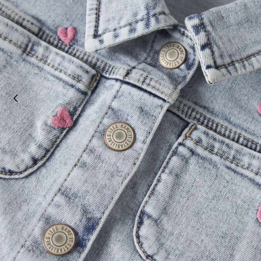 name it giubbini in jeans da bambina 13250731 blu chiaro