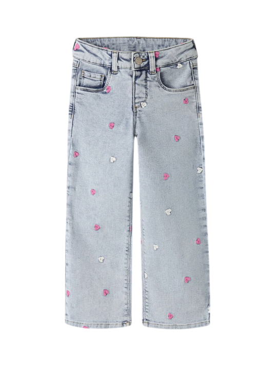 Name It Pantalone Jeans Bambina 13250733 Blu Chiaro