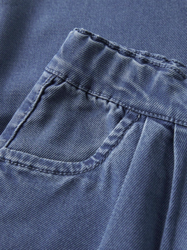 Name It Pantalone Jeans Bambino 13250595 Blu Medio Wide-Fit Elastico 2-7 anni