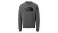 The North Face Felpa girocollo da uomo con logo ricamato Drew Peak Crew NF0A4T1EDYY1 grigio-nero