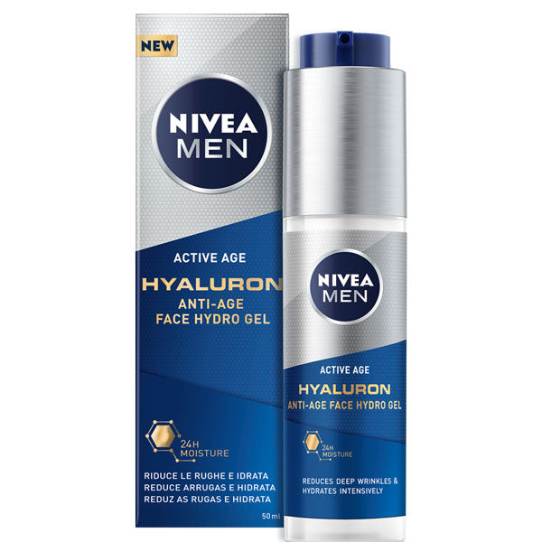 NIVEA MEN ACTIVE AGE HYALURON FACE HYDRO GEL 50 ML