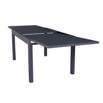 Tavolo allungabile Hawaii in alluminio antracite - 135/270 X 90