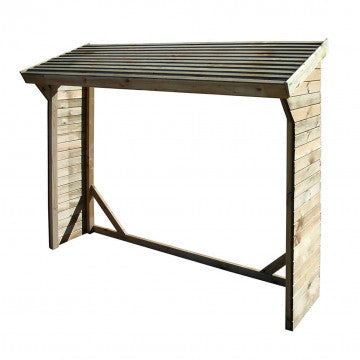 Legnaia - Struttura per legna dimensioni 217 x 80 x 155/180 h