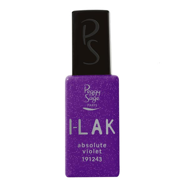 PEGGY SAGE  SOAK OFF GEL POLISH I-LAK ABSOLUTE VIOLET 11 ML