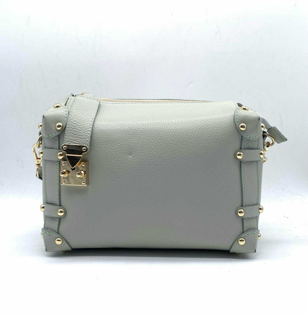 Studded Trunk Crossbody — Genuine Leather