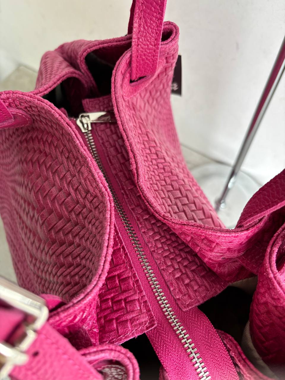 Woven Leather Tote
