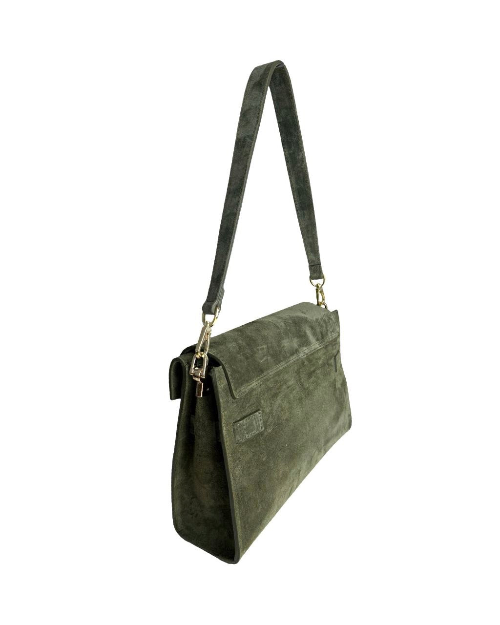 Italian Suede Shoulder/Clutch — refined and versatile