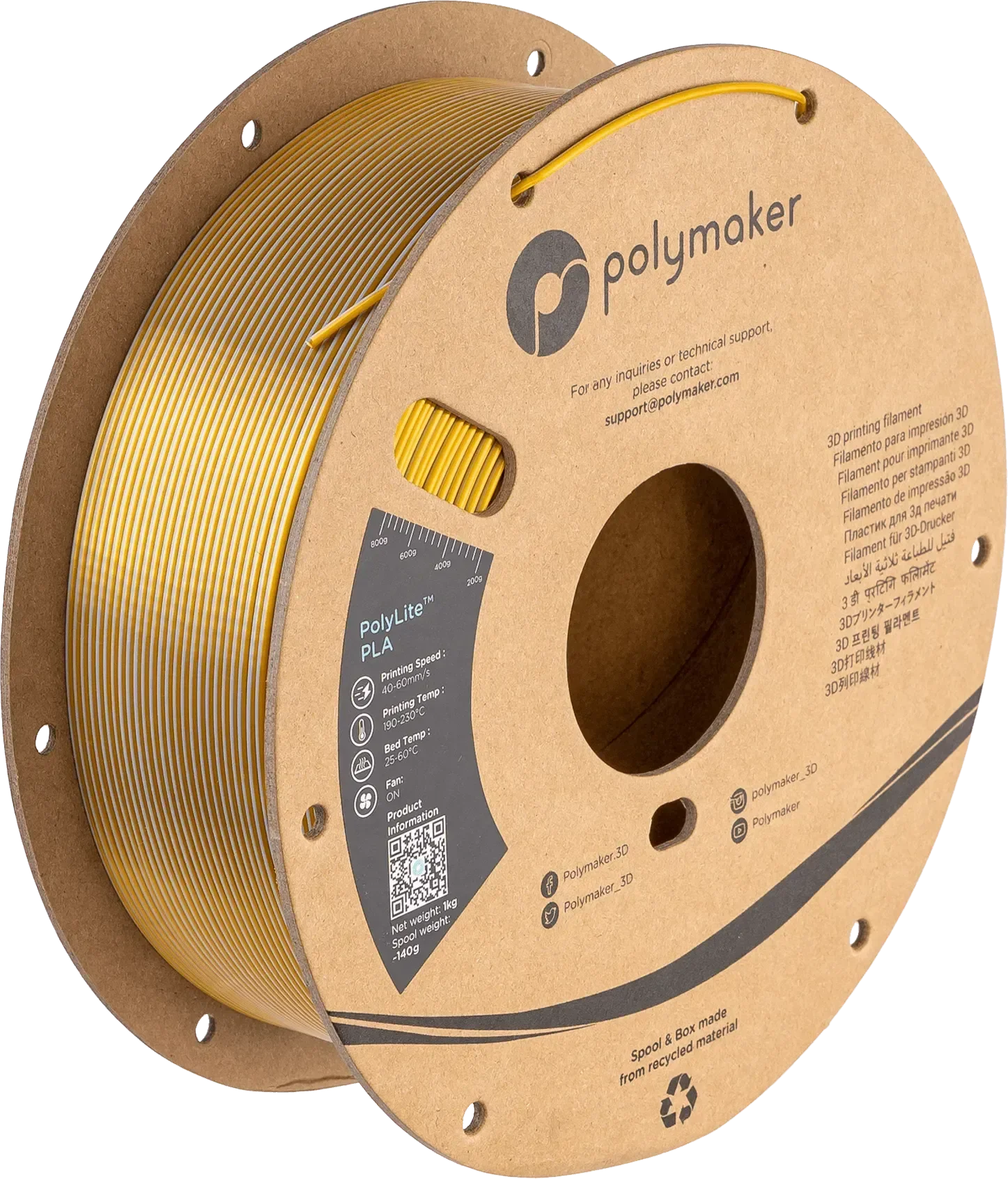 POLYMAKER POLYLITE SILK PLA DUAL COLOR 1.75mm/1KG