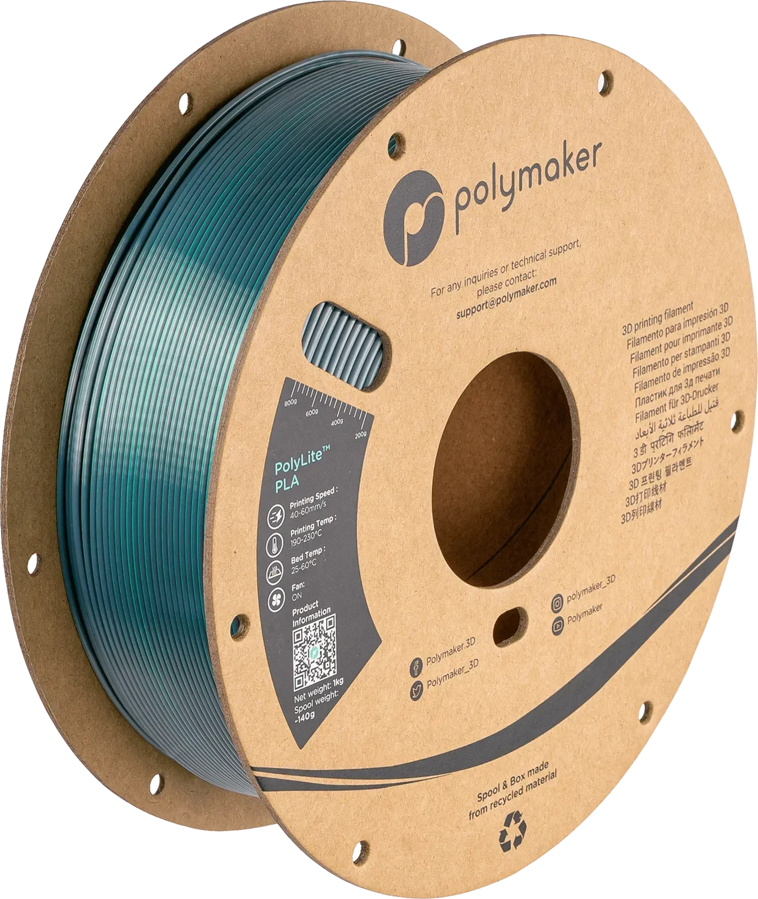 POLYMAKER POLYLITE SILK PLA DUAL COLOR 1.75mm/1KG