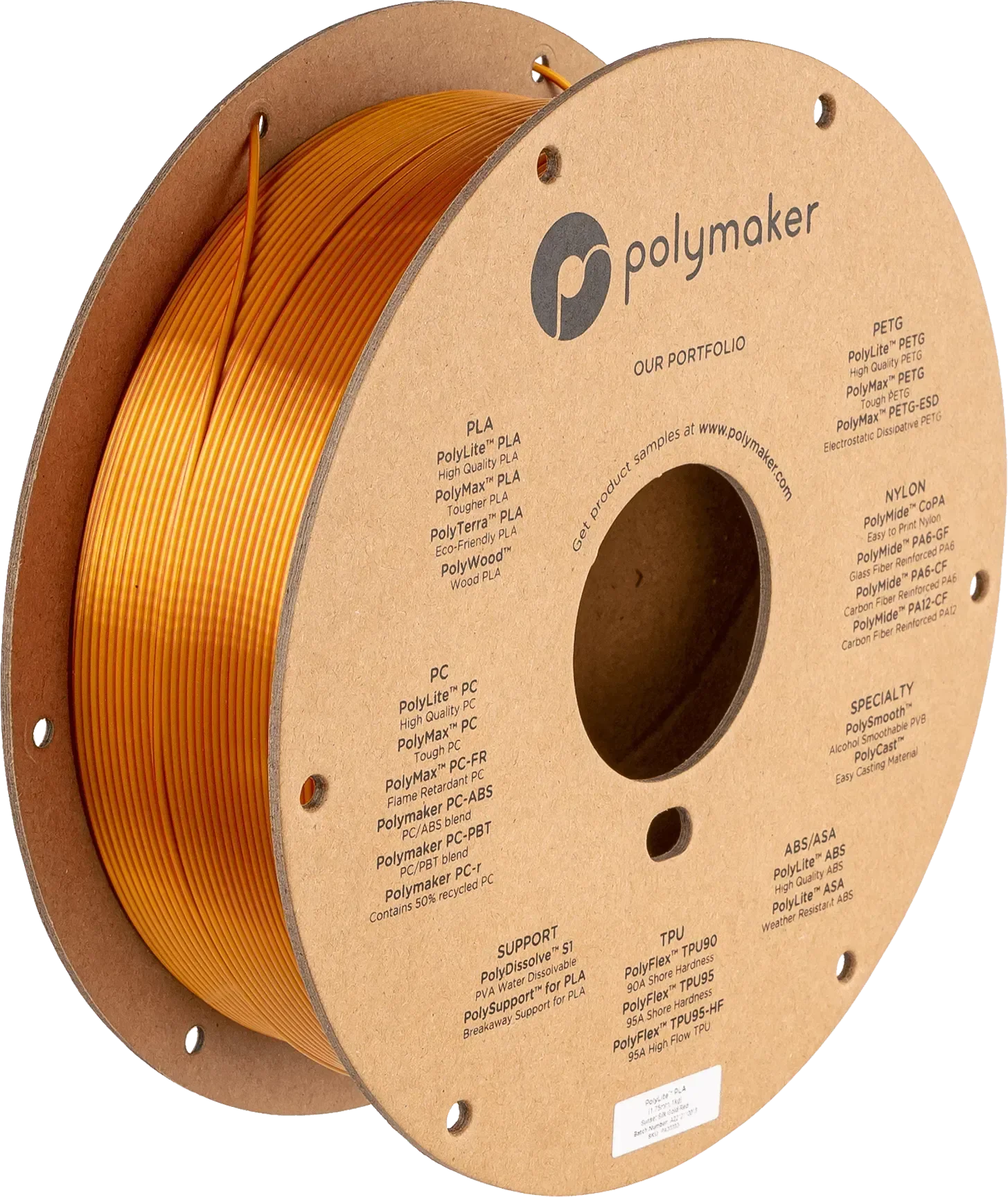 POLYMAKER POLYLITE SILK PLA DUAL COLOR 1.75mm/1KG