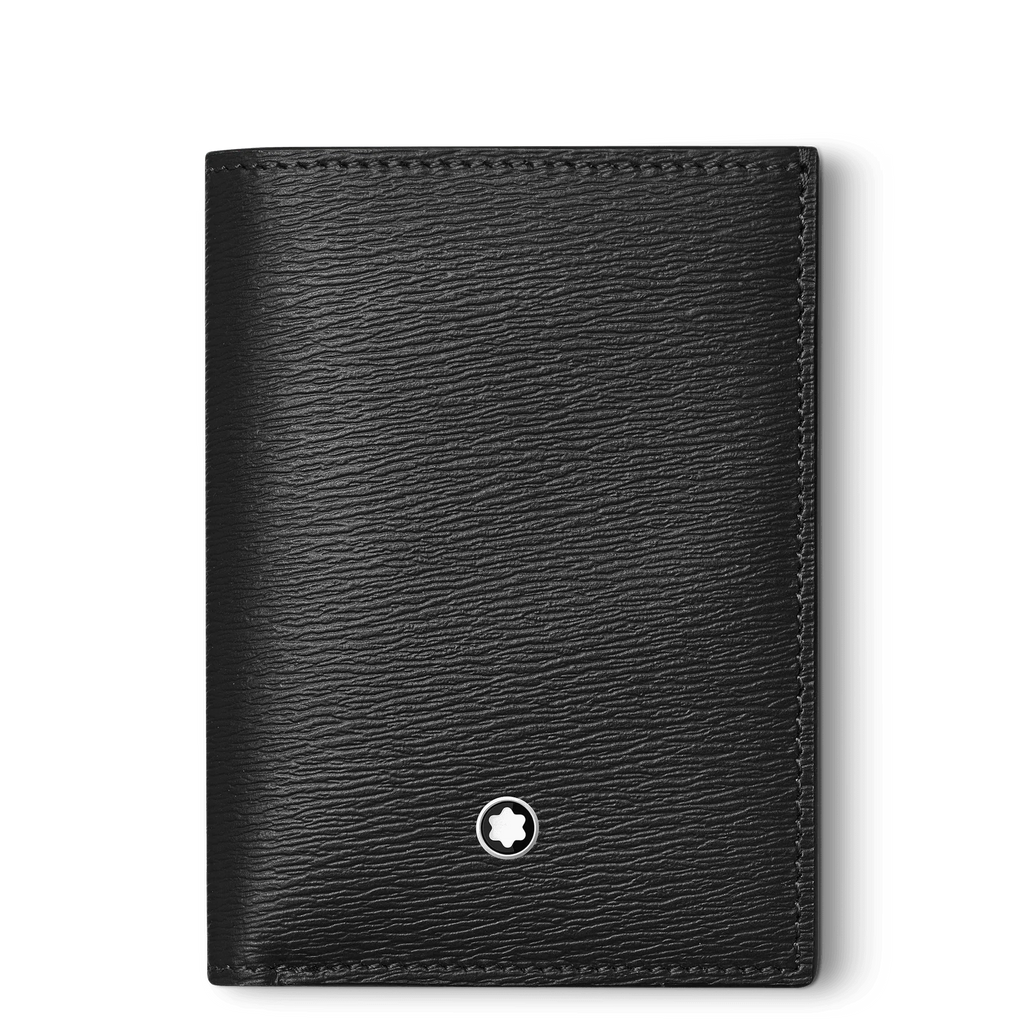 Porta biglietti da visita con scomparto per banconote Meisterstück 4810 nero 129251