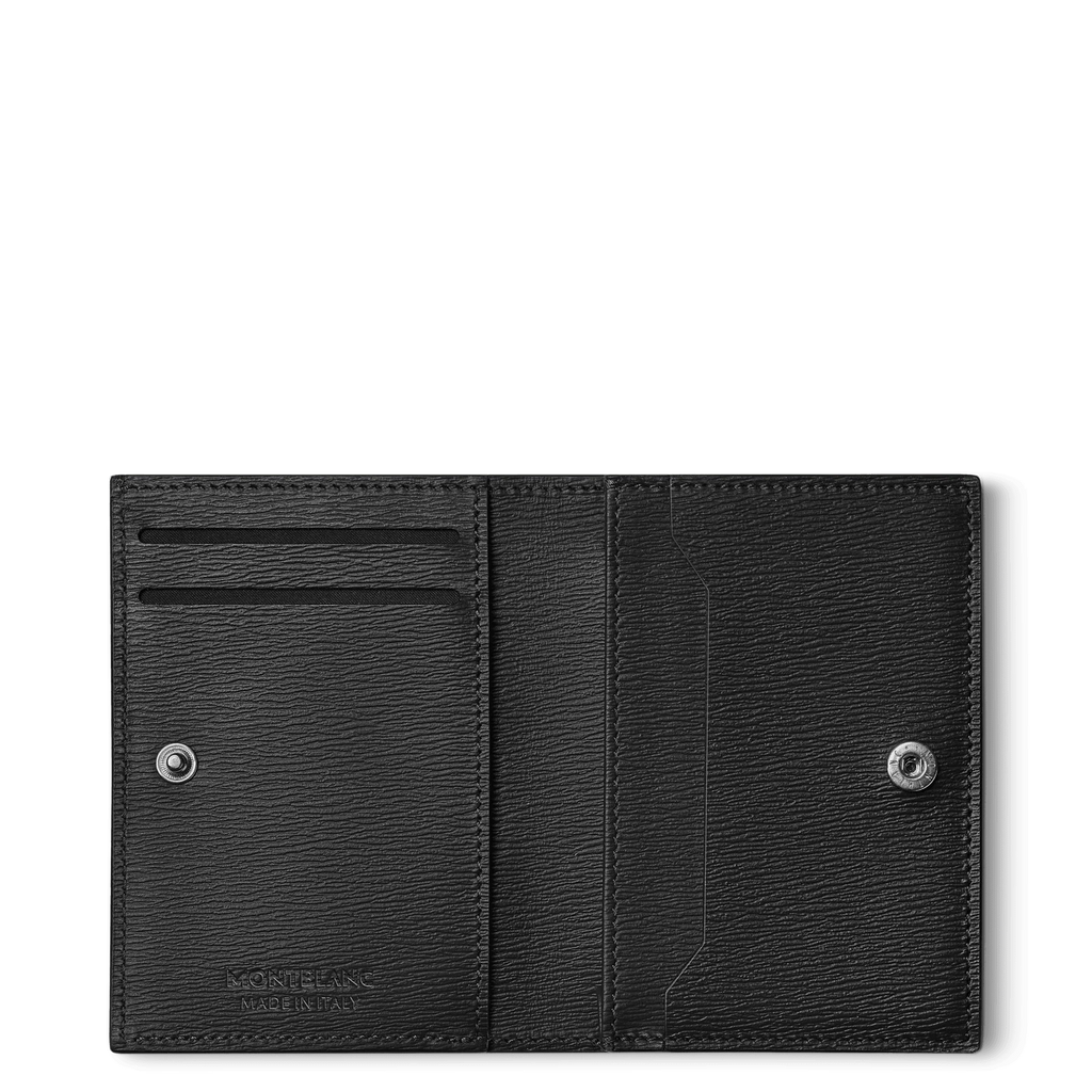 Porta biglietti da visita con scomparto per banconote Meisterstück 4810 nero 129251