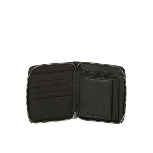 Portafoglio Zip Around Micron in Pelle