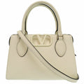 Borsa a mano Valentino Garavani V-Sling in pelle avorio 0250Valentino