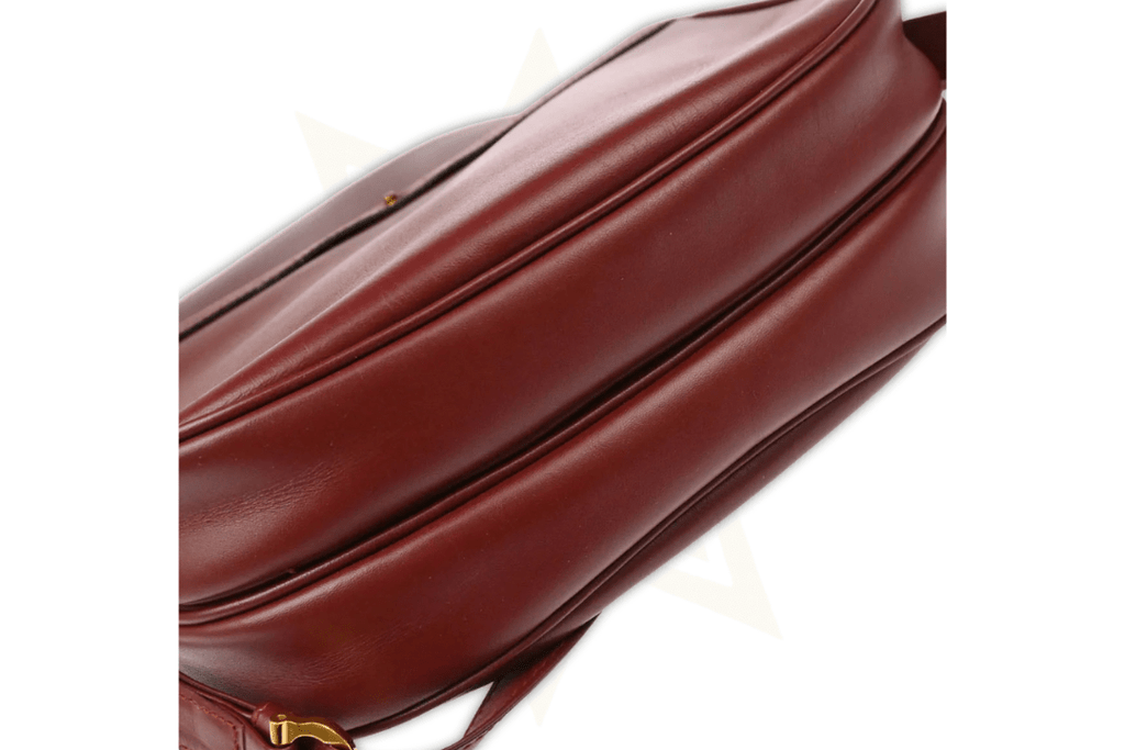 Cartier – Must de Cartier Saddle Bag in pelle bordeaux (Vintage Made in Italy)