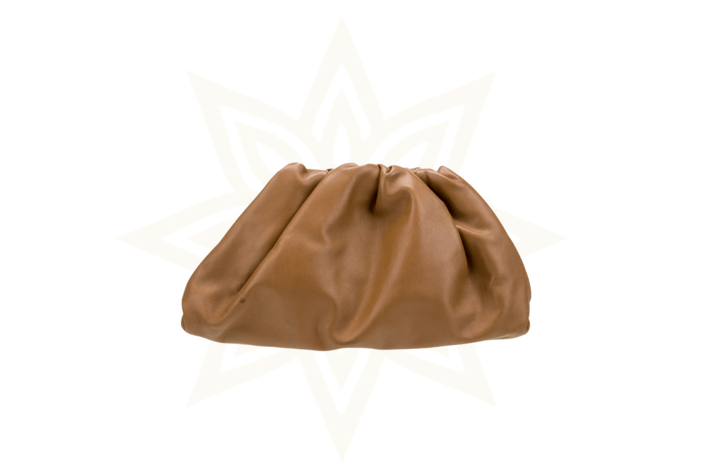 Bottega Veneta The Pouch Large in pelle caramello