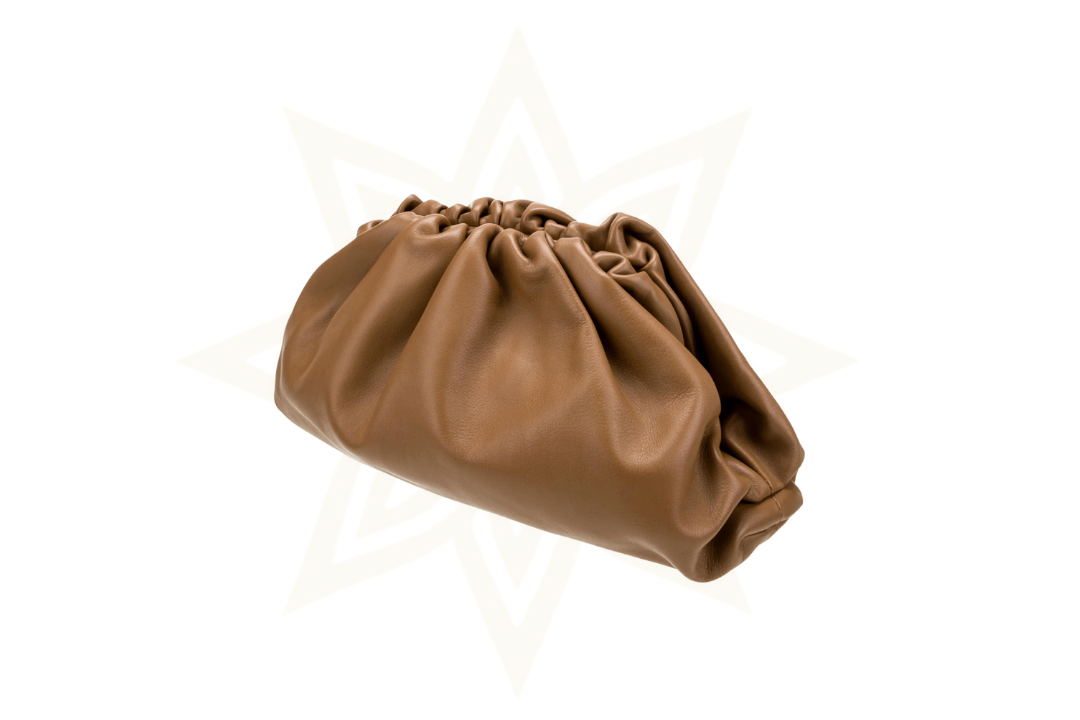 Bottega Veneta The Pouch Large in pelle caramello