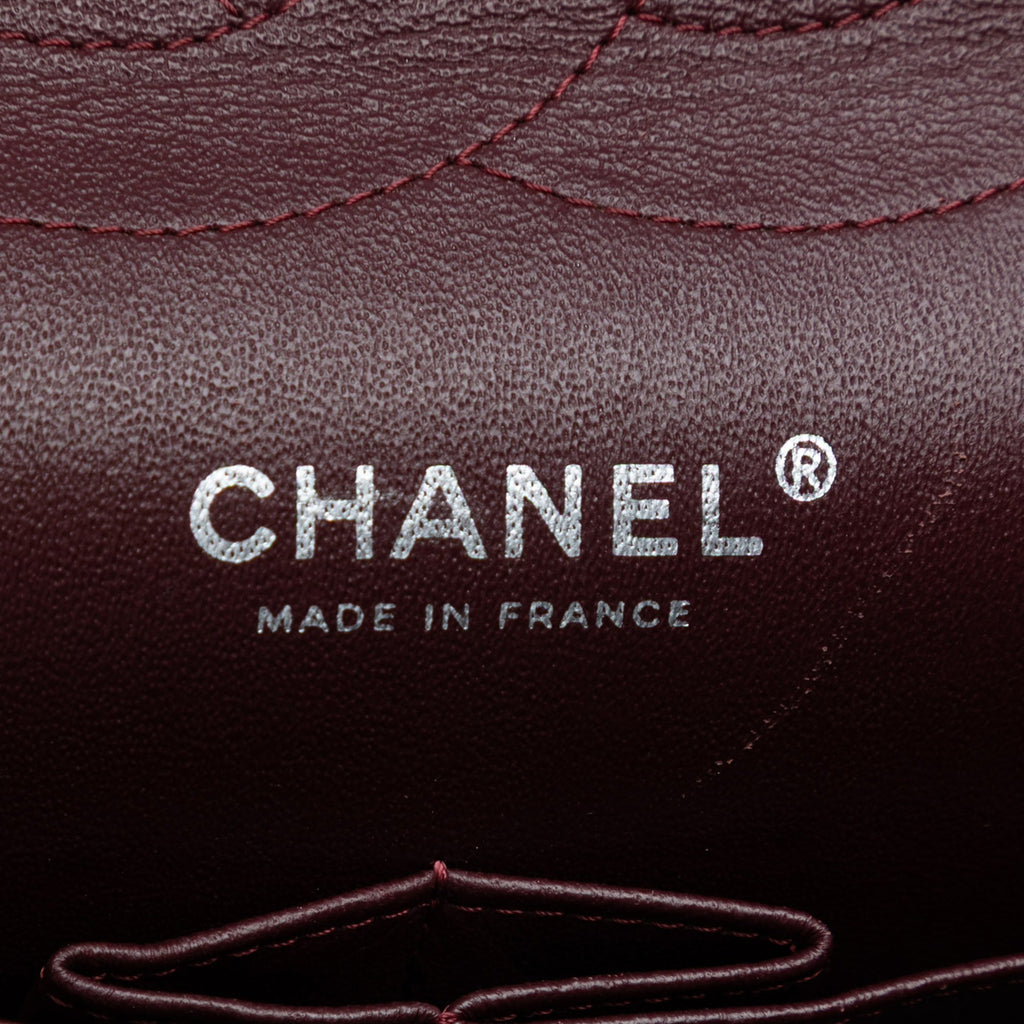 Chanel Classic Double Flap Jumbo in Pelle di Caviale Nera – Hardware Argento