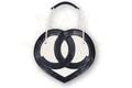 Chanel - BORSA A MANO CHANEL CUORE-CUORE IN FELTRO E PELLE LACCATA NERA