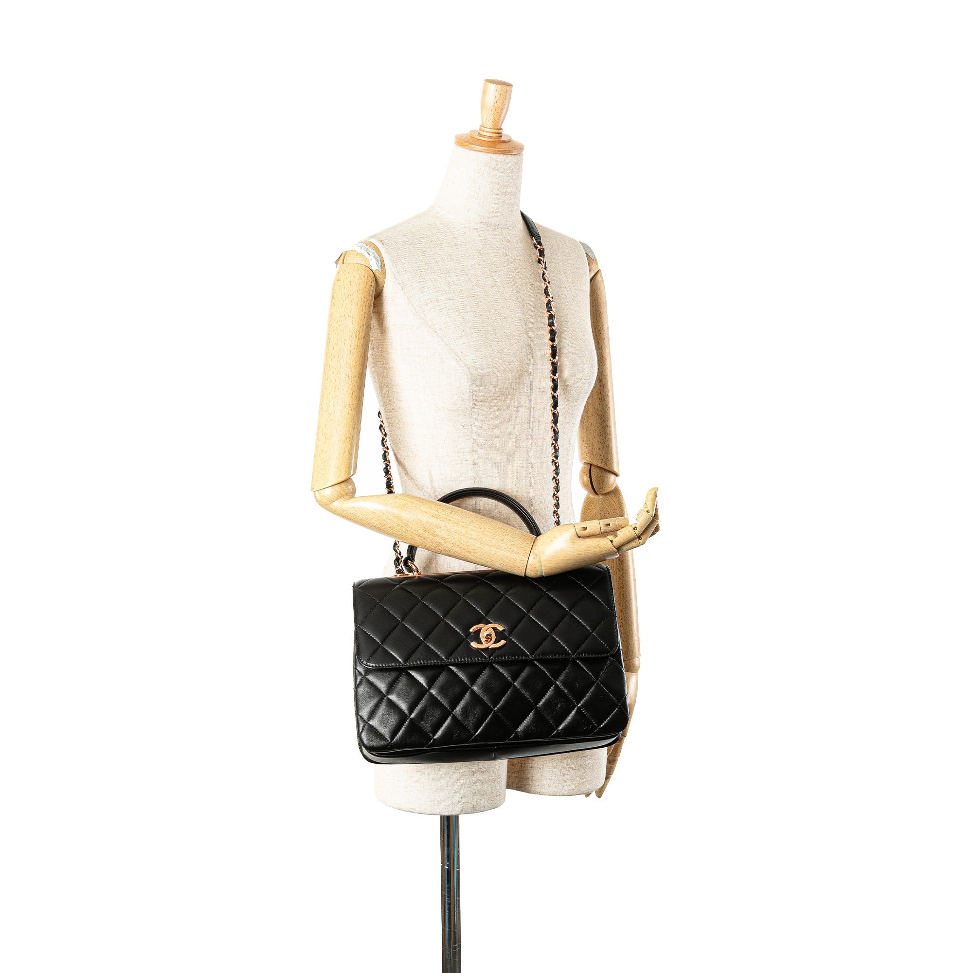 CHANEL Borsa a tracolla Trendy CC Flap in pelle di agnello media