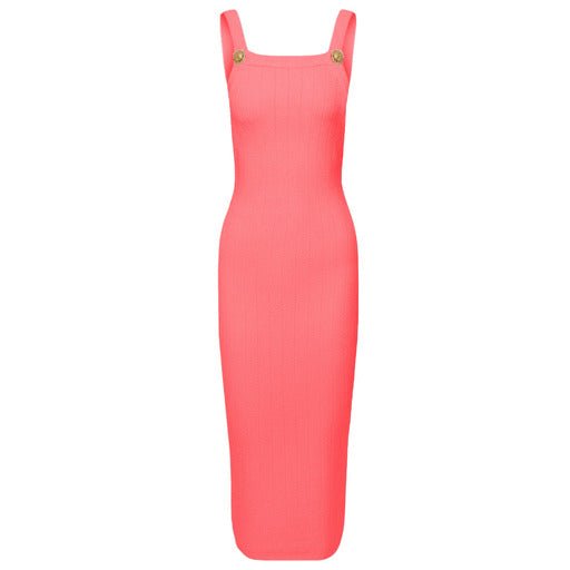 balmain - Abiti - Rosa abito smanicato rosa