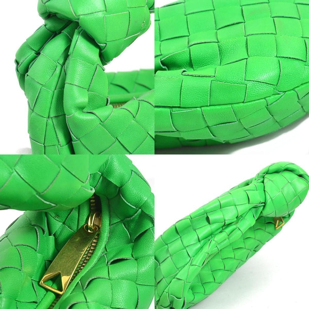 Bottega Veneta – Jodie Mini in pelle intrecciata verde